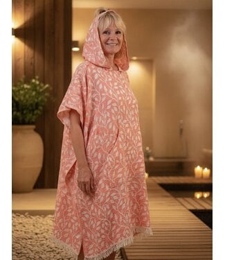 Zus en Zomer Poncho Leaf Coral