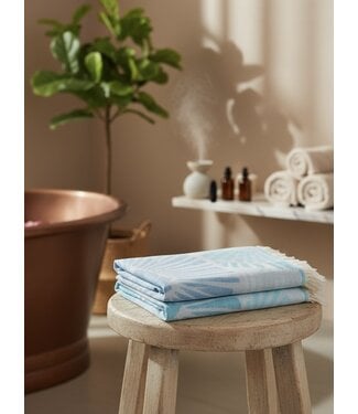 Zus en Zomer Hammam Towel Alya Blue Turquose