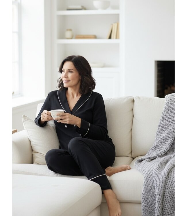 Twin-Set Pyjama Set Black / Pink Dust