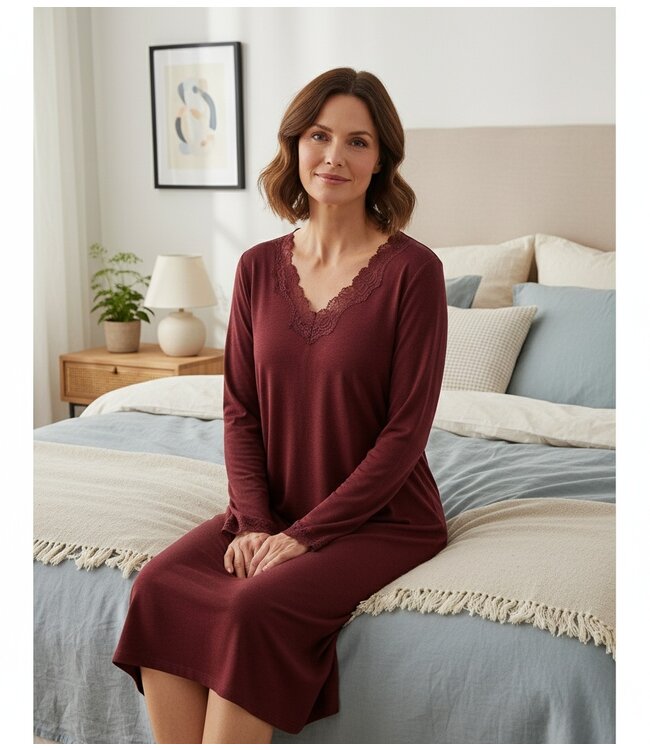 Twin-Set Nightdress Red Wine