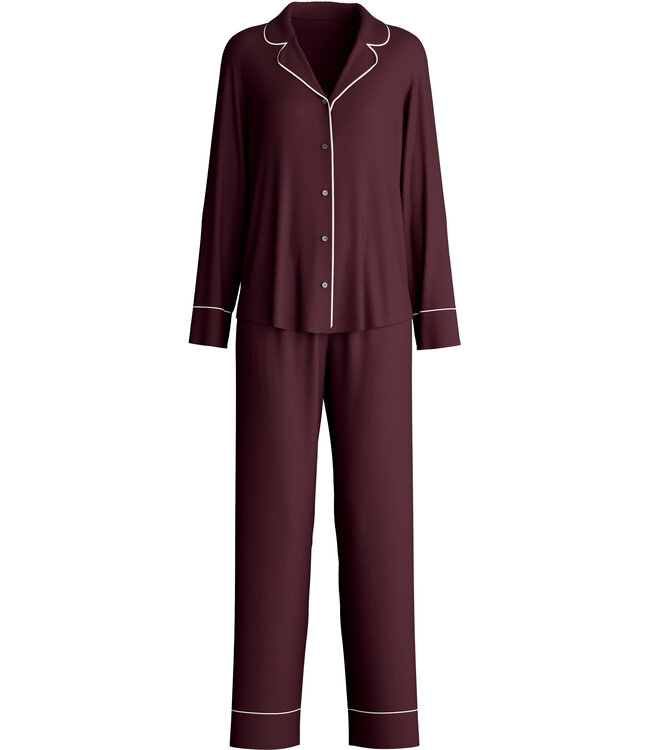Calida Moonlight Dreams Women's Pyjama Dark Burgundy