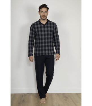Riley Pyjama Ultrasoft Carreaux Bleu