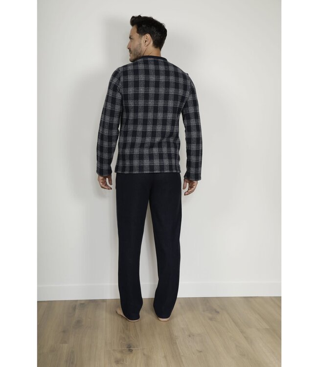 Riley Pyjama Ultrasoft Carreaux Bleu