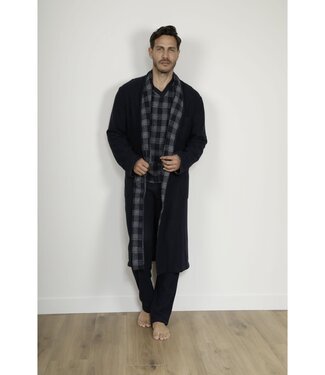 Riley Robe de Chambre Bleu Marine