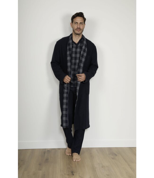 Riley Robe de Chambre Bleu Marine