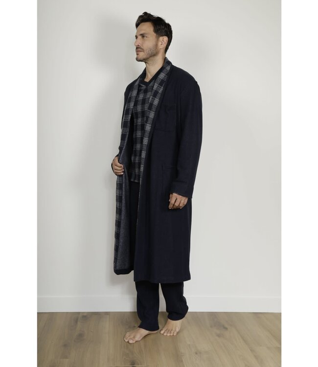 Riley Robe de Chambre Bleu Marine