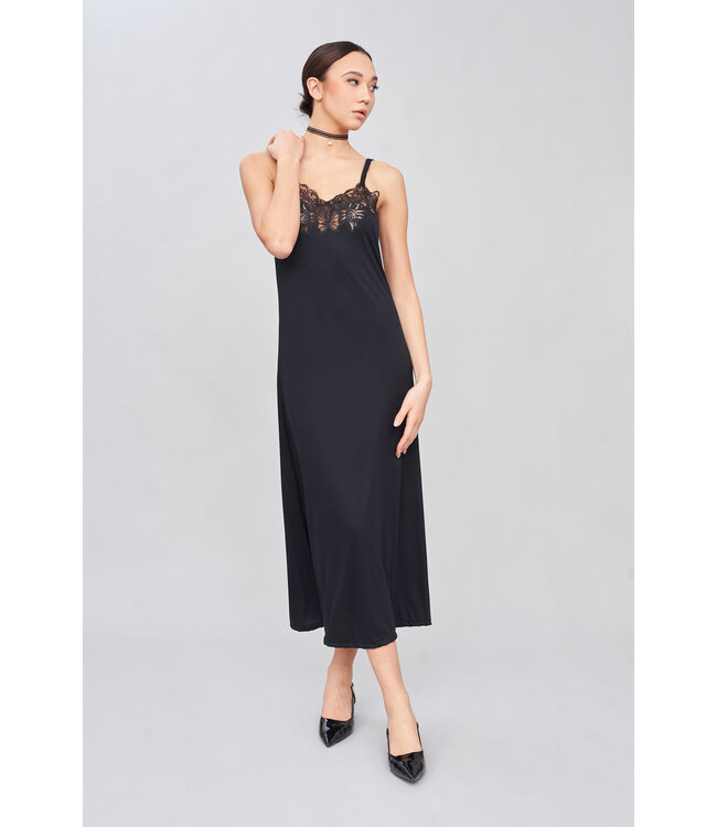Flora Lastraioli Angelina Nightgown Jersey Black