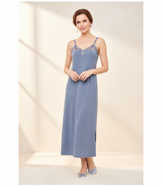 Flora Lastraioli Alessandra Nightgown Long Jersey Jeans