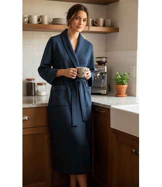 Pluto Sylvie Dressing Gown Blue Wing Teal