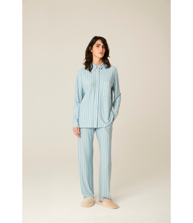 Pluto Hendie Pyjama Stillwater/ Blue Stripes