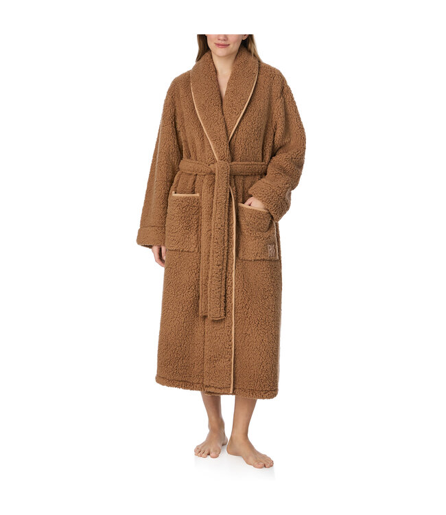 DKNY Chill In Style Dressing Gown Cocoa