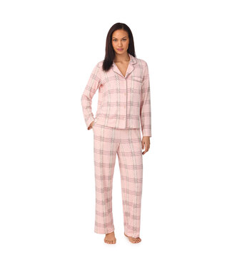 DKNY Falling For Fall Top & Pants Sleep Set Bleached Plaid