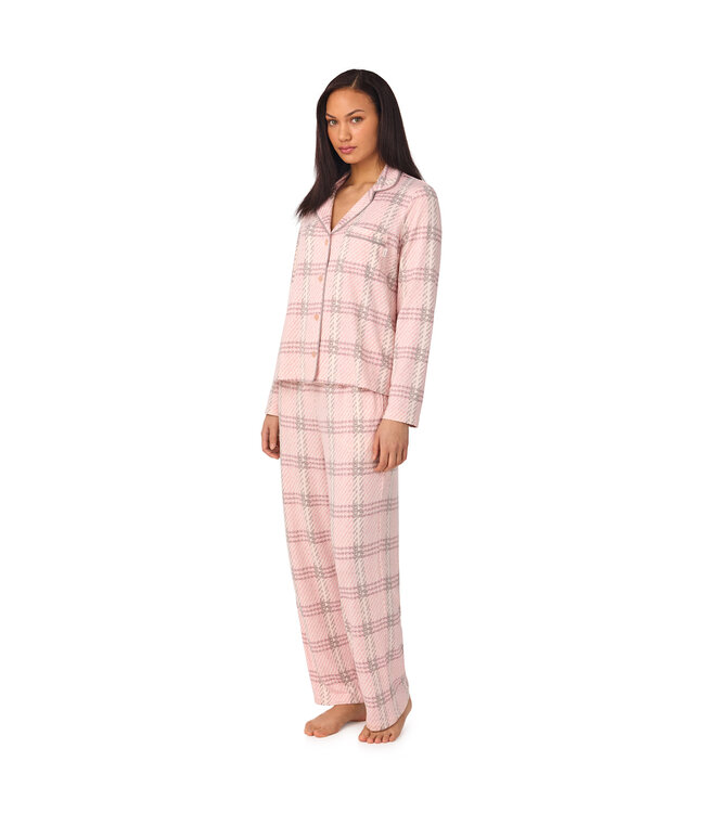 DKNY Falling For Fall Top & Pants Sleep Set Bleached Plaid