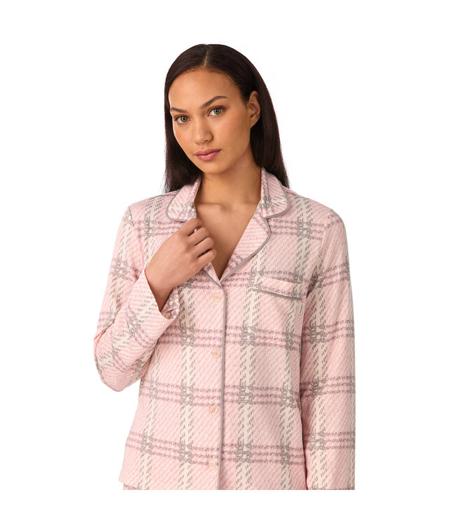 DKNY Falling For Fall Top & Pants Sleep Set Bleached Plaid