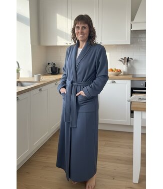Pluto Sylvie Dressing Gown Blue Wing Teal