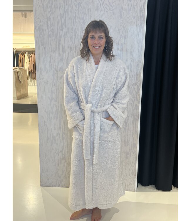 Pluto Penka Dressing Gown Wool White