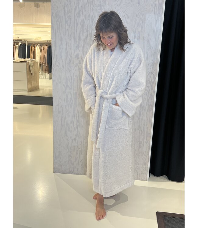 Pluto Penka Dressing Gown Wool White