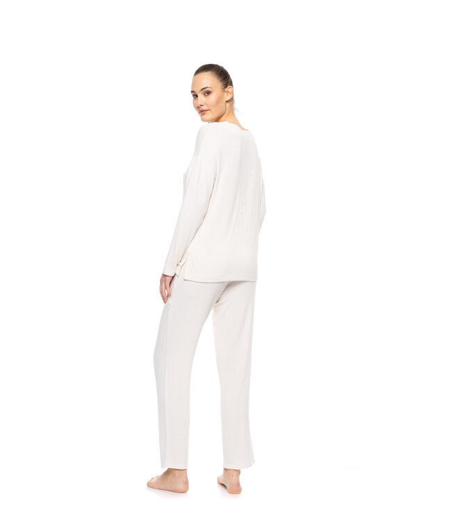Nightwear Set Bamboo White