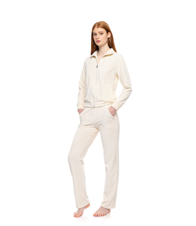 Homewear Set Velvet Ivory Stripes