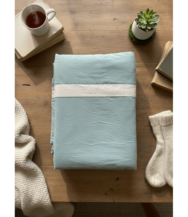 SognoBlu Burano Bisso Dekbedovertrek  Green / Sage