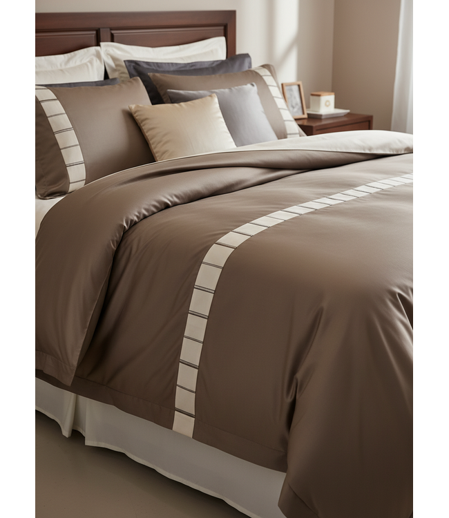 SognoBlu Piano Satijn Dekbedovertrek