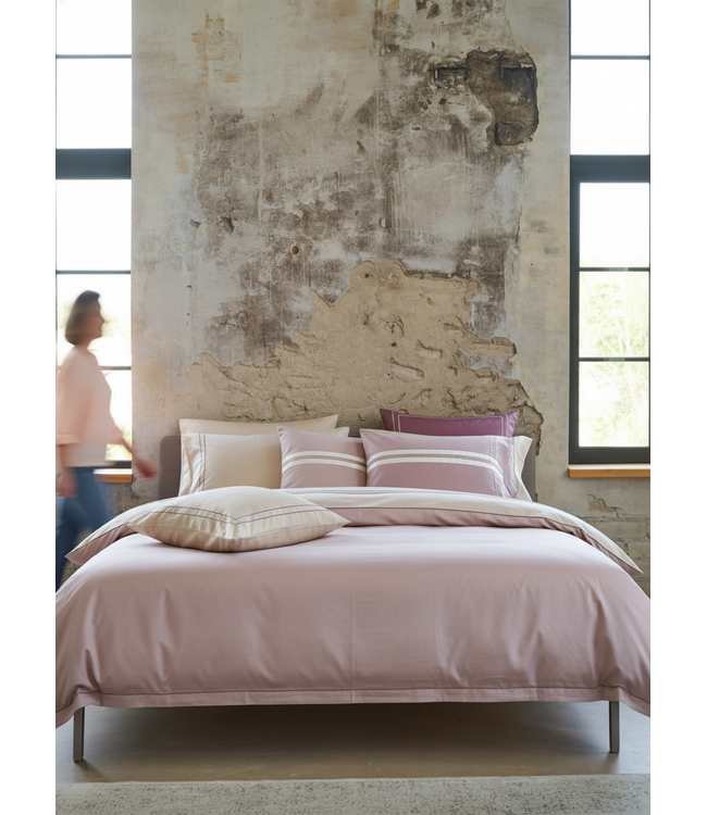 SognoBlu Salina Dekbedovertrek  Old Pink / White