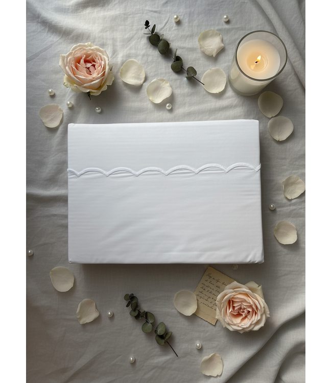 Passion Home Linen Scallop Dekbedovertrek Percale White
