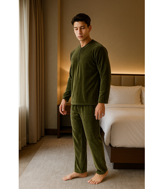 Ulisse Pyjama Velvet Oil Green