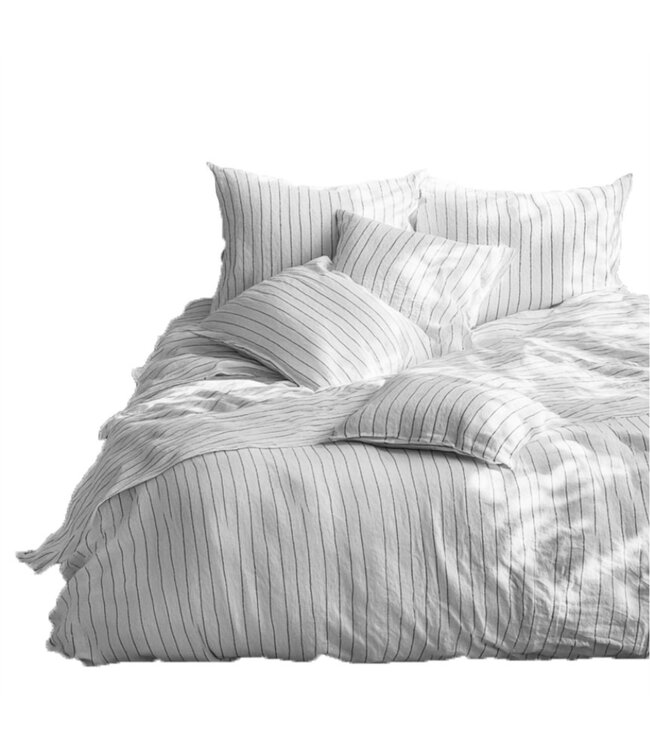 Tetra Dekbedovertrek Set Naturel/Noir