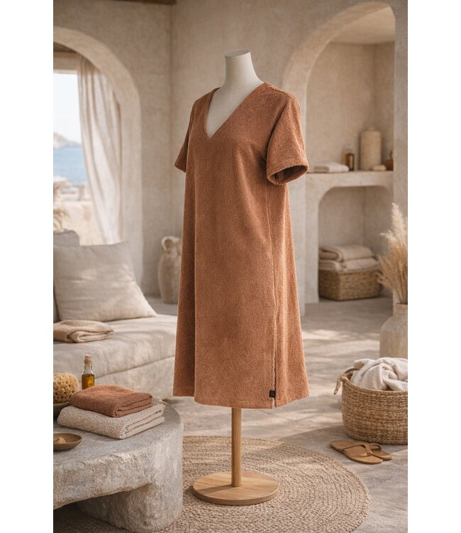 Haomy Milos Tunic Cotton Moccaccino