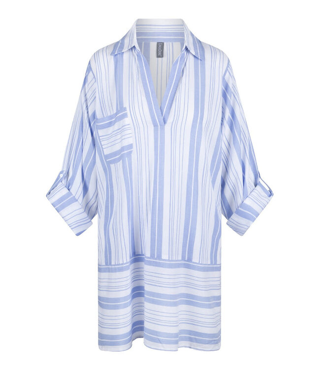 Lingadore Loungewear Dress Blue Stripe