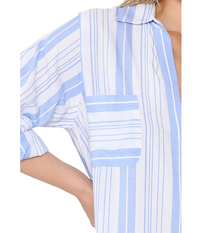 Lingadore Loungewear Dress Blue Stripe