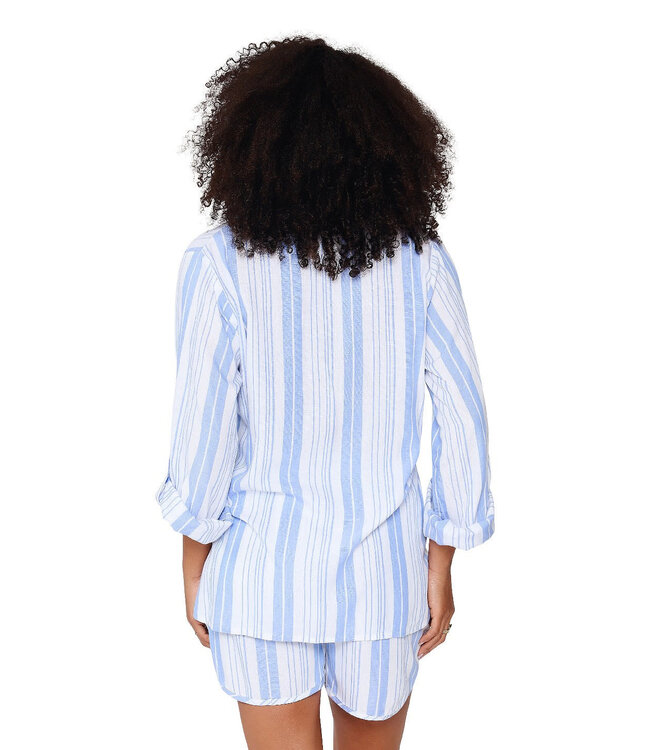 Lingadore Loungewear Shortama Blue Stripe