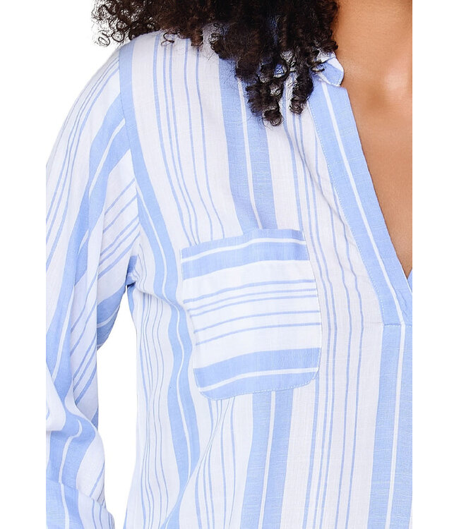 Lingadore Loungewear Shortama Blue Stripe