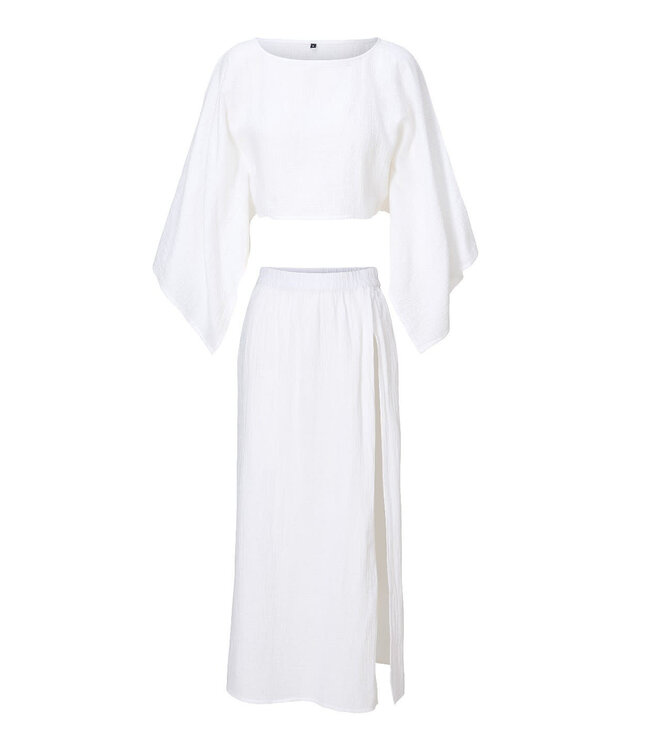 Lingadore Beachwear Set With Skirt White