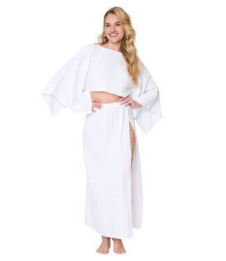 Lingadore Beachwear Set With Skirt White