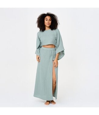 Lingadore Beachwear Set With Skirt Eucalyptus