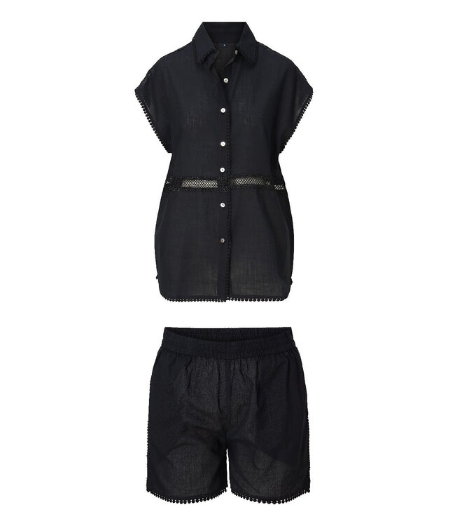 Lingadore Beachwear Top&Short Set Black