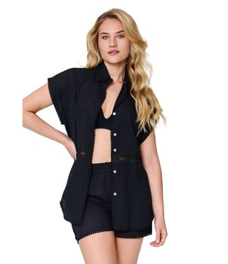 Lingadore Beachwear Top&Short Set Black