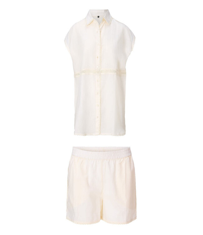 Lingadore Beachwear Top&Short Set White