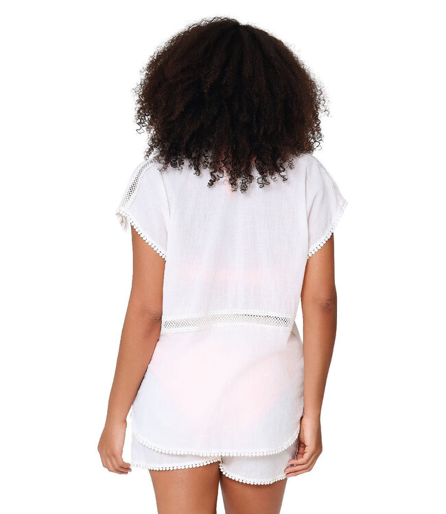Lingadore Beachwear Top&Short Set White