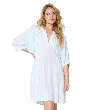 Lingadore Kaftan Mint Stripe
