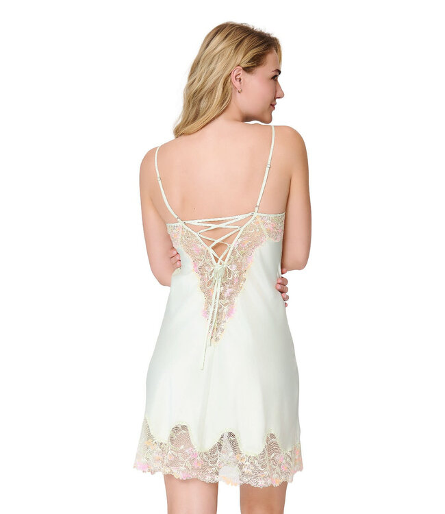 Lingadore Chemise With Lace Canary Green