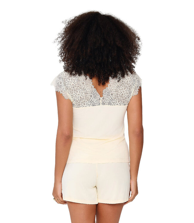 Lingadore Nightwear Set With Lace Pearled Ivory