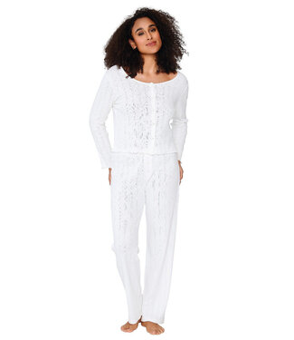 Lingadore Nightwear Top&Pants Set Off-White