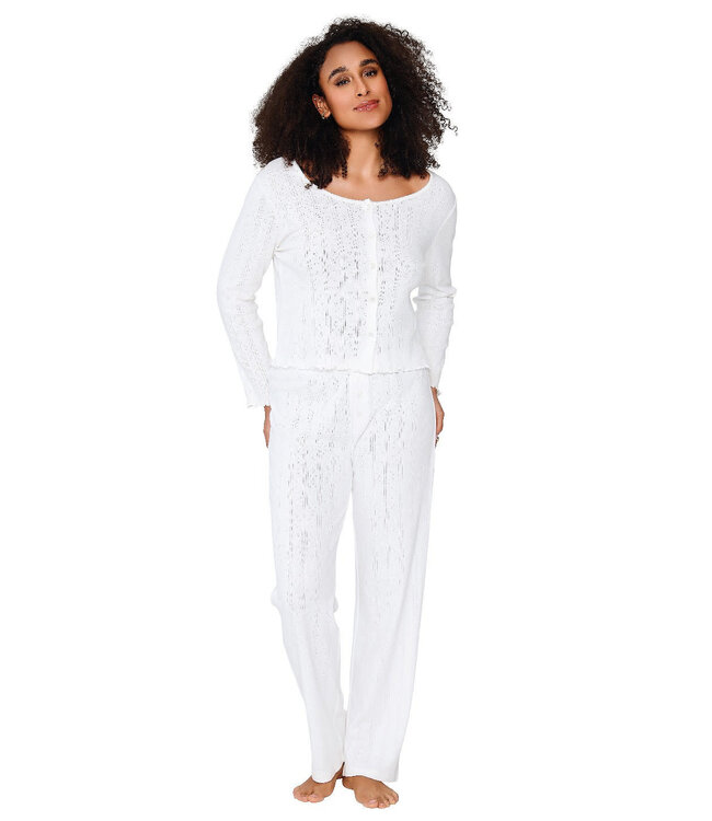 Lingadore Nightwear Top&Pants Set Off-White