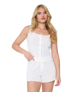 Lingadore Nightwear Singlet&Short Set Off-White