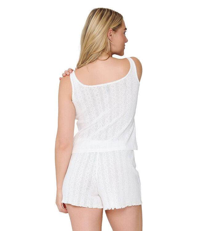 Lingadore Nightwear Singlet&Short Set Off-White
