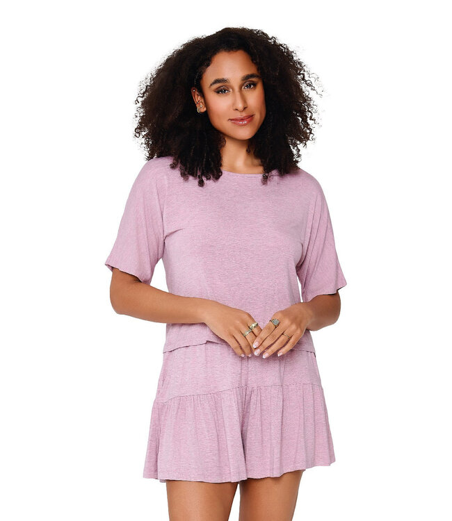 Lingadore Homewear Top&Skort Set Mauve