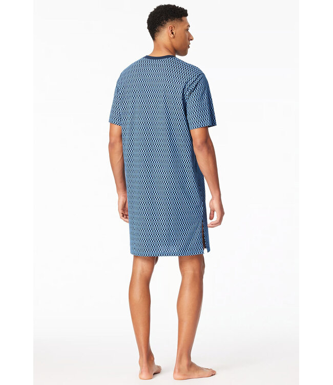 Schiesser Heren Nachthemd Blue